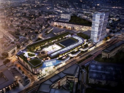 HB Reavis začína výstavbu projektu Stanica Nivy.  Ako prvá sa stavia kancelárska budova Nivy Tower.